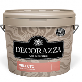 Декоративное матовое покрытие Decorazza Velutto база Argento VT-001, шелк, 1 кг