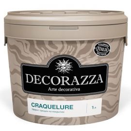 Декоративное  покрытие Decorazza Craquelure, прозрачный базовый цвет, 1 л