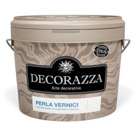 Декоративное лессирующее покрытие Decorazza Perla Vernici перламутровое, база Argento, цвет серебристый PL-001, 2.5 л