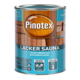 Лак для бани и сауны Pinotex Lacker Sauna 20, 1 л