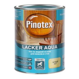 Лак для мебели и стен Pinotex Lacker Aqua 10, 1 л