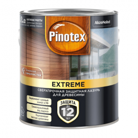 Лессирующая краска-лазурь для дерева Pinotex Extreme (Tinova Professional) Тиковое дерево, 2.5 л