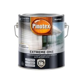Краска Pinotex Extreme ONE (антисептик) бесцветная защитная для дерева, 8.5 л.