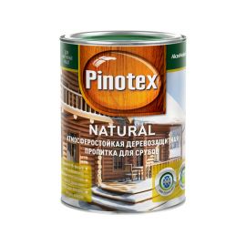 Антисептик для дерева Pinotex Natural древесно-желтый, 1 л
