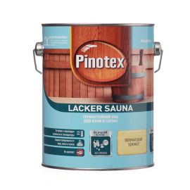 Лак для бани и сауны Pinotex Lacker Sauna 20, 2.7 л