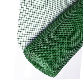 Решетка садовая (сетка) из полипропилена хаки Ю75 15х15 мм, 0.75х20 м