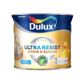 Краска Dulux Ultra Resist BW матовая для кухонь и ванных комнат, 5 л
