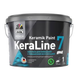 Краска для стен и потолков Dufa Premium KeraLine Keramik Paint 7 матовая прозрачная база 3 0.9 л