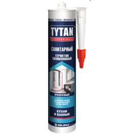 Tytan Professional герметик силиконовый санитарный, картридж, бесцветный, 280 мл