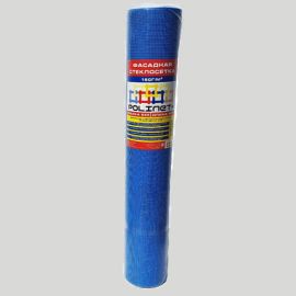 Сетка фасадная стеклотканевая Polinet 5х5 мм (160 г/м2) синяя, 1 м х 40 м