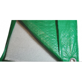 Полог ткань Тарпикс 120 г/м2, 3х5 м утепленный (изолон 5 мм) с люверсами, шаг 0,5 м