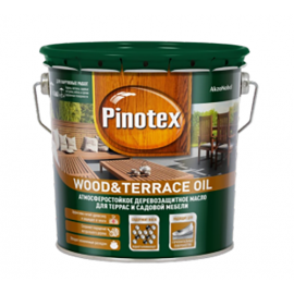 Масло деревозащитное для терасс и садовой мебели Pinotex Wood & Terrace Oil, бесцветное, 1 л