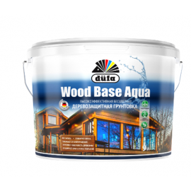 Блокирующая деревозащитная грунтовка Dufa Wood Base Aqua бесцветная 9 л