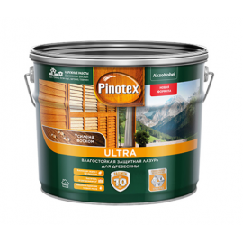 Pinotex Ultra Красное дерево, антисептик для дерева с УФ фильтром, 9 л