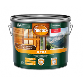 Pinotex Ultra Сосна, антисептик для дерева с УФ фильтром, 9 л
