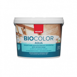 Антисептик для дерева Neomid Bio Color Aqua Белый, 2.3 л