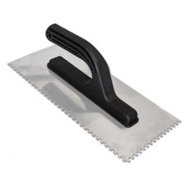 Гладилка сталь зубчатая Deltaroll, 130х280 мм, зуб 8х8 мм, G88280