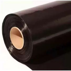 Пленка полиэтиленовая высший сорт черная рукав 100 мкм, 6x100 м, 50 кг