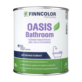 Краска Finncolor Oasis Bathroom влагостойкая, База А, 0.9 л