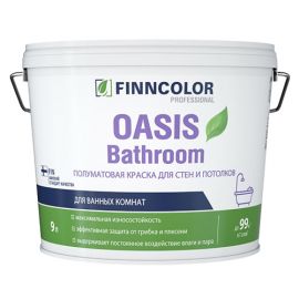 Краска Finncolor Oasis Bathroom влагостойкая, База А, 9 л