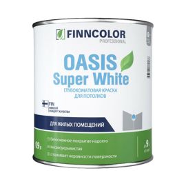 Краска Finncolor Oasis Super White для потолка, 0.9 л