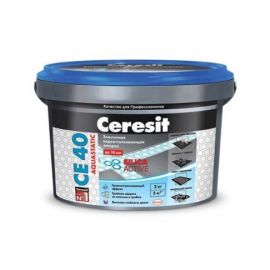 Затирка для швов плитки Ceresit CE 40 Aquastatic, цвет Белый мрамор 03, 2 кг