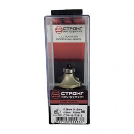 Фреза по дереву кромочная калевочная, 8х29Dх12H R8 мм, CTФ-1017