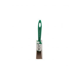 Кисть флейцевая с зеленой ручкой DeltaRoll, смешанная щетина, 25x10 мм, 13025