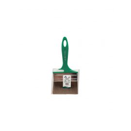 Кисть флейцевая с зеленой ручкой Deltaroll, смешанная щетина, 100x12 мм, 13099