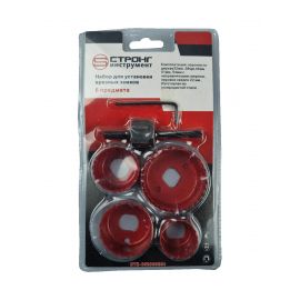 Набор кольцевых пил по дереву, 6 предметов, K=32,38,44,51,54 мм, СТK-052