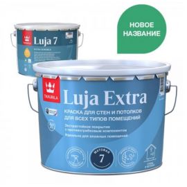 Краска для стен и потолков для всех типов помещений Tikkurila Luja Extra База А, 0.9 л