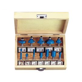 Набор твердосплавных фрез по дереву, 12G фрез, СТФ-8316