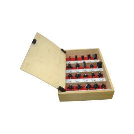 Набор твердосплавных фрез по дереву, 20В фрез, СТФ-8329