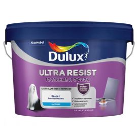 Краска Dulux Ultra Resist BW для гостиных и офисов (усилена воском), 9 л