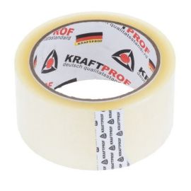 Клейкая лента скотч прозрачный KraftProf 50 мм х 66 м