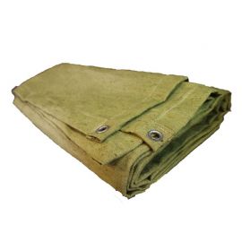 Брезентовый полог-тент с люверсами Доминар 450 г/м2, 4x5 м