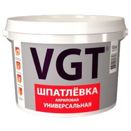 Шпатлевка универсальная VGT акриловая, 18 кг