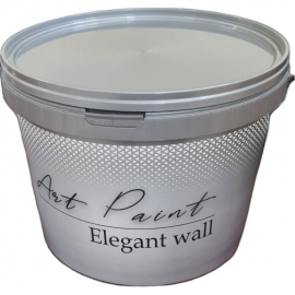 Краска для стен и потолков Art Paint Elegant Wall матовая белая База А, 2.7 л