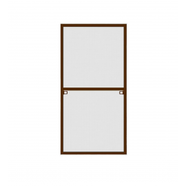 Москитная сетка на окно для самостоятельной сборки, 1.6 х 0.8 м, коричневая