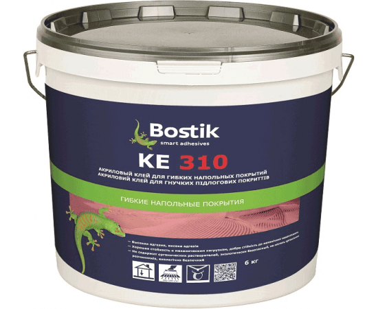 Клей для напольных покрытий Bostik Tarbicol КЕ-310, 6 кг