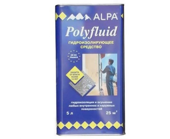 Профессиональная гидроизоляция Alpa Полифлюид, 5 л
