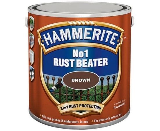 Грунтовка Hammerite Rust Beater коричневая №1, 2,5 л