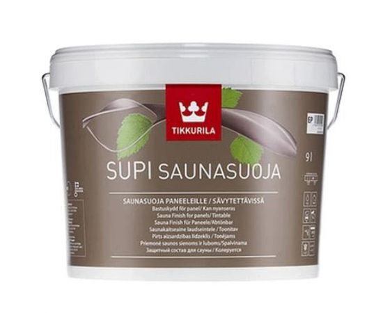 Антисептик Tikkurila Supi Saunasuoja для саун и бань бесцветный, 9 л
