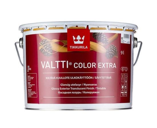 Антисептик для дерева Tikkurila Valtti Color Extra бесцветный на масляной основе, 9 л