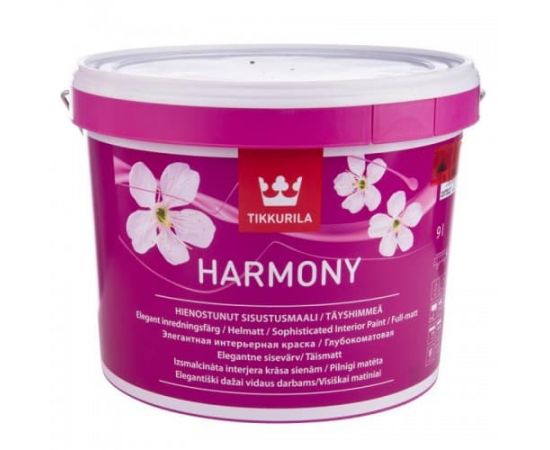 Краска Tikkurila Harmony База А для стен и потолков, 9 л