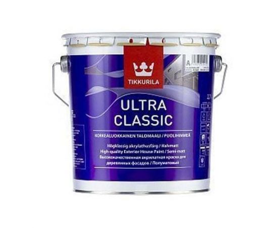Фасадная краска для дерева Tikkurila Ultra Classic База C, 2.7 л