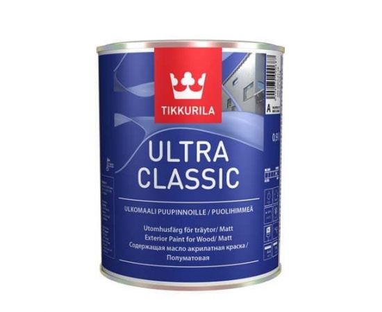 Фасадная краска для дерева Tikkurila Ultra Classic База C, 0.9 л