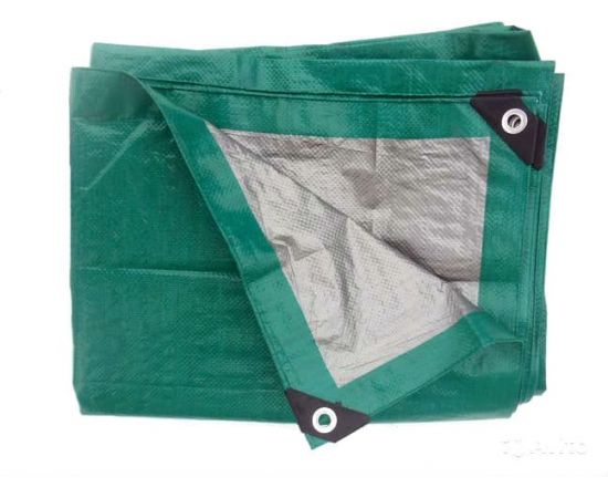 Тент строительный Тарпикс с люверсами 120 г/м2, 5х10 м, 50 м2