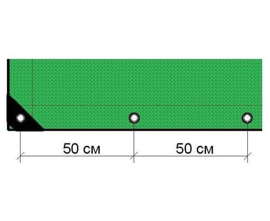 Тент строительный Тарпикс с люверсами 120 г/м2, 3х4 м, 12 м2