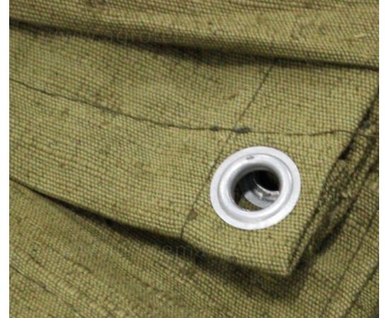 Брезентовый полог-тент с люверсами Тарпикс 450 г/м2, 5x6 м